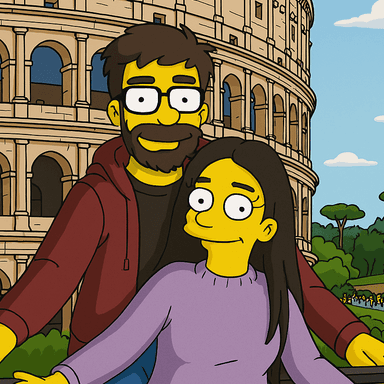 Example couple in yellow animated family filter